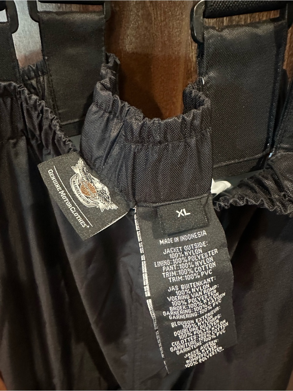 Harley-Davidson Orange and Black Reflective Rain Jacket & Overalls with Bag - Picture 11 of 16